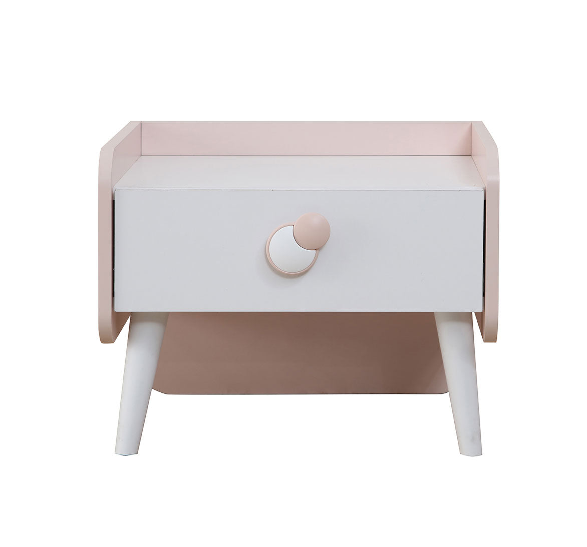 Comodino cameretta bambina colori rosa bianco e rovere – Colly Shop