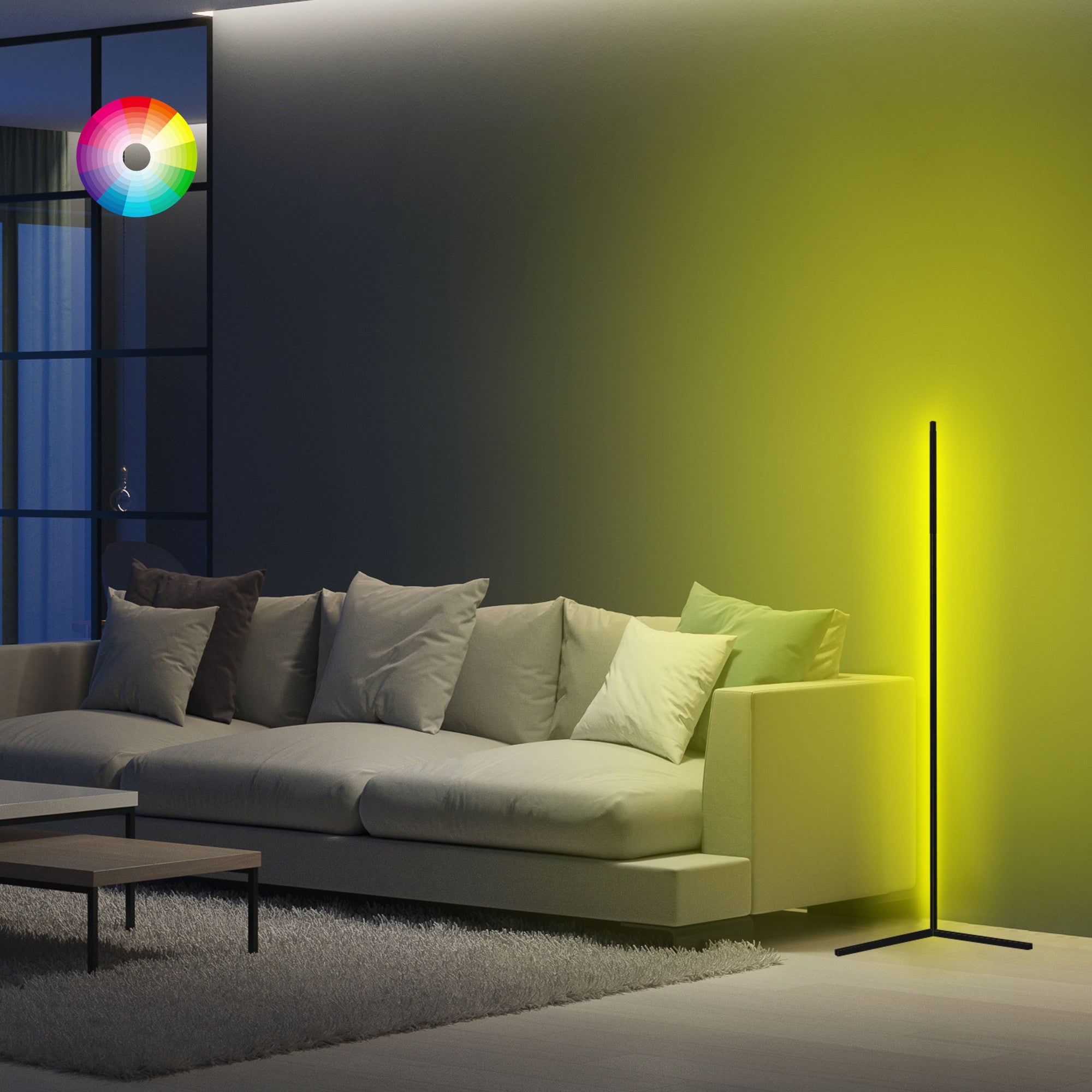 Lampada da pavimento design minimal a led multicolore – Colly Shop