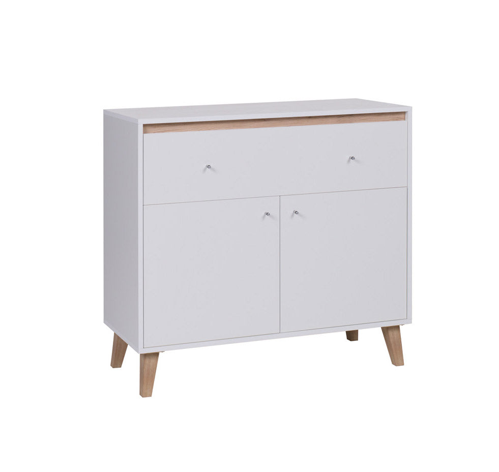 Avana credenza 2 ante cassetto mobile ingresso in legno 105x40x107cm