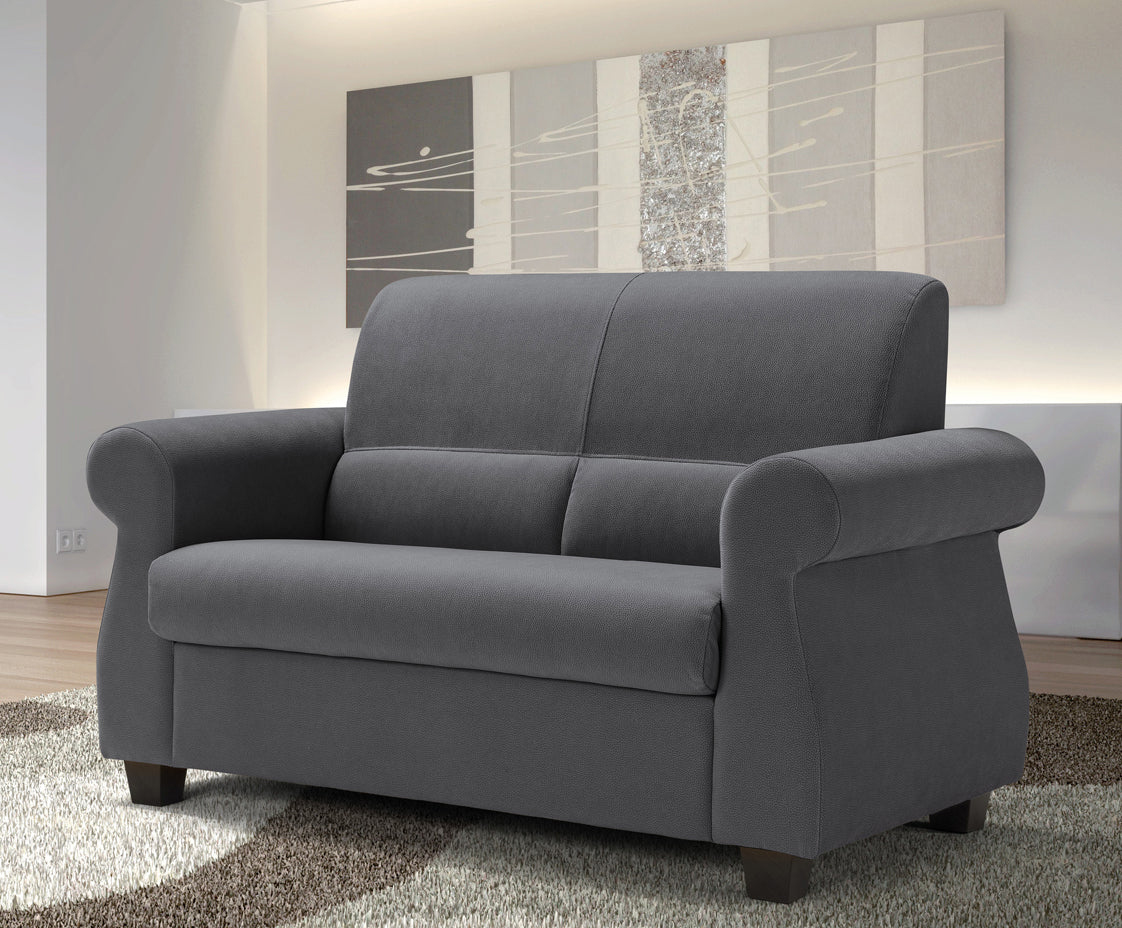 Divano letto soggiorno design classico in tessuto grigio – Colly Shop