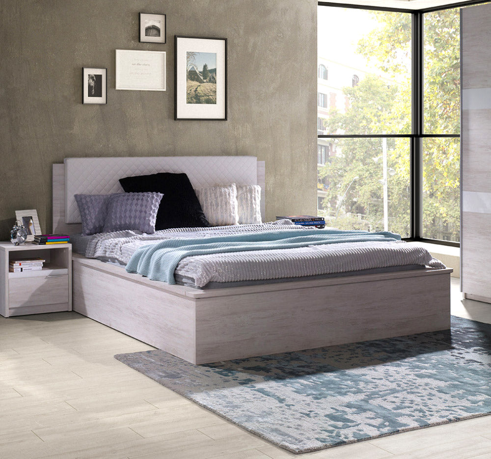 Letto matrimoniale con contenitore da cm 160 in legno – Colly Shop