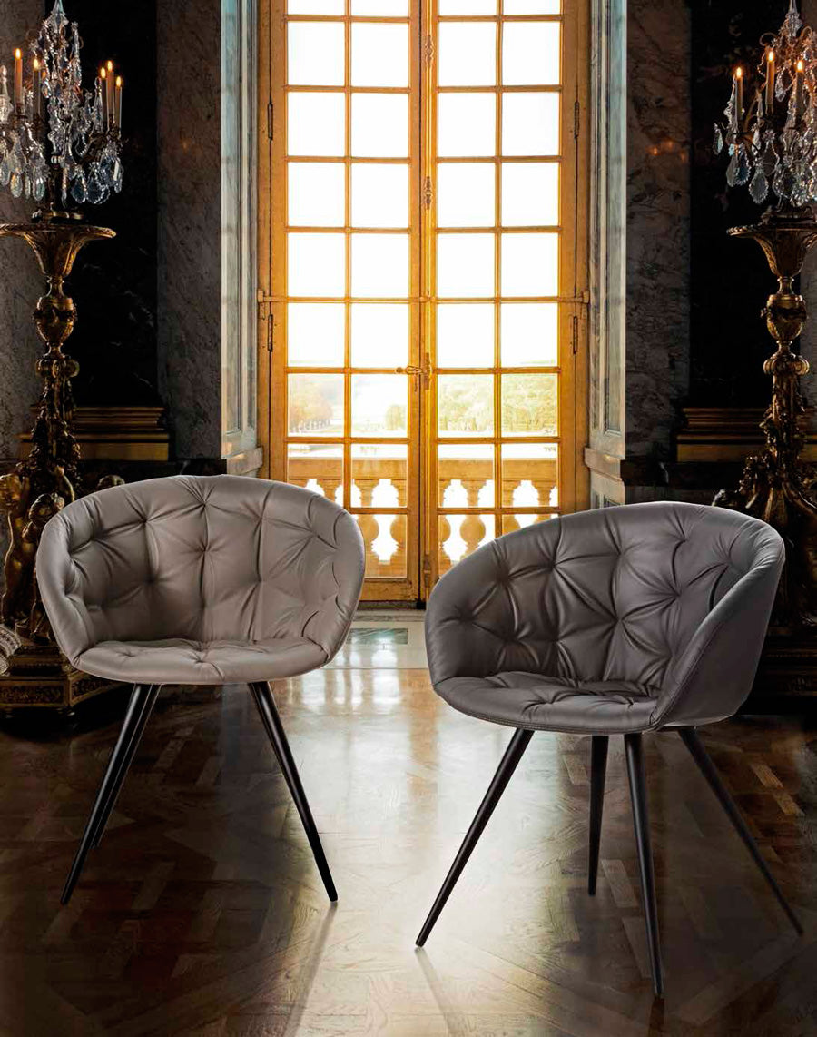 Poltroncina Singola In Ecopelle Rossa Sofà Design - Made In Italy, Compatta, Comoda, Idrorepellente, 70x67x76 Cm