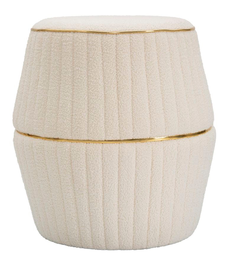 Pouf Sgabello Crema