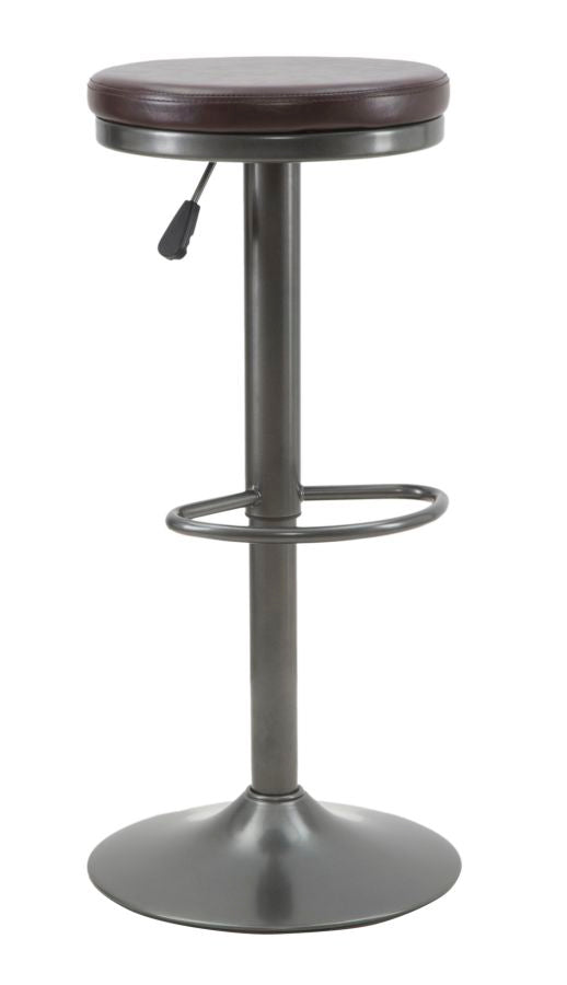 Sgabello da bar regolabile a vite in stile industriale vintage Helix