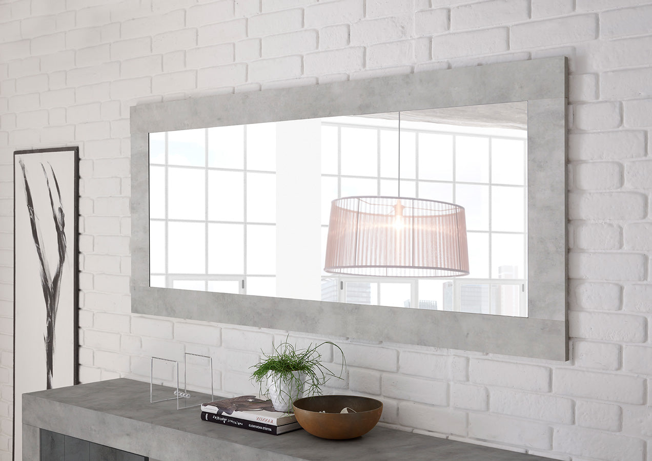 Ferytange Specchio Da Parete Rettangolare Con Cornice In Metallo Nero - Angoli Arrotondati, Antiruggine, 45,7x61 Cm - Per Bagno, Camera, Soggiorno