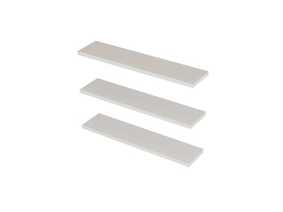 Mensola da muro design 3 ripiani sospesi stile moderno ed elegante - vari colori