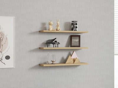Mensola da muro design 3 ripiani sospesi stile moderno ed elegante - vari colori