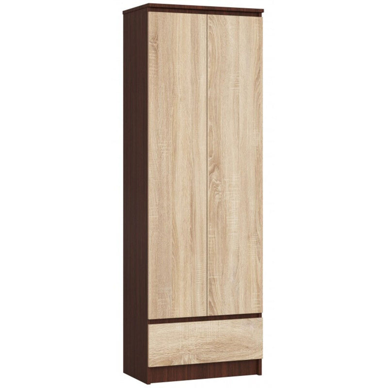 armadio moderno struttura wenge frontali larice