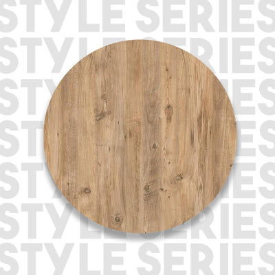 Bancone snack da cucina con scaffale in legno colore pino atlantico cm 120x52x102h