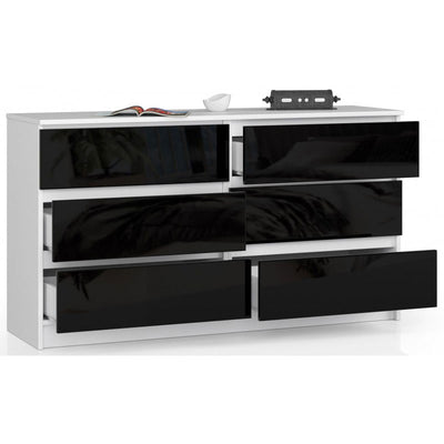 Condin - Cassettiera lucida moderna per ufficio o soggiorno cm 138x40x77h - vari colori