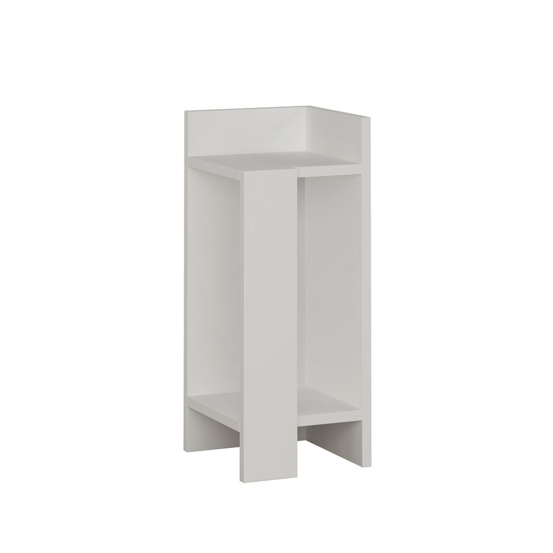 Comodino alto da camera moderno in legno lato destro cm 25x27x60h - vari colori