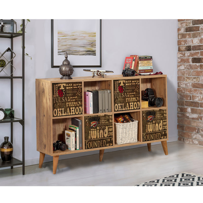 Mobile stile industriale con ante e vani a giorno cm 152x35x92h - vari colori