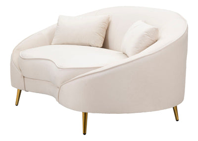Divano design 2 posti rivestito in tessuto con cuscini cm 148x84x68h - vari colori