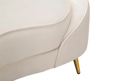 Divano design 2 posti rivestito in tessuto con cuscini cm 148x84x68h - vari colori