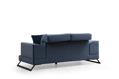 Divano biposto imbottito stile moderno cm 185x100x92h - vari colori