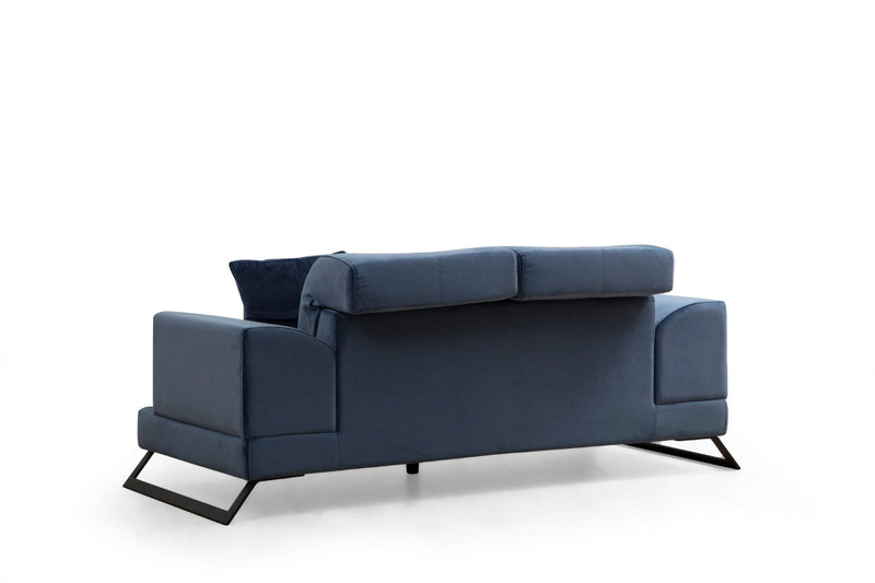 Divano biposto imbottito stile moderno cm 185x100x92h - vari colori