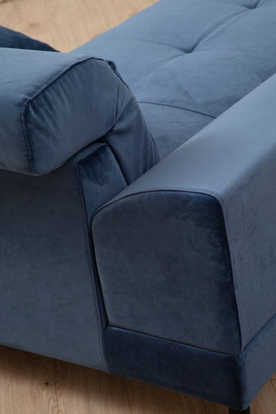 Divano ad angolo con penisola a sinistra 308x100x92h - vari colori