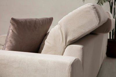 Divano ad angolo con penisola a sinistra 308x100x92h - vari colori