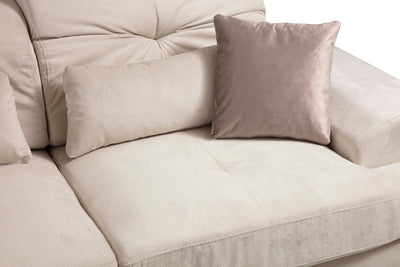 Divano ad angolo con penisola a sinistra 308x100x92h - vari colori