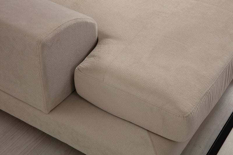 Divano ad angolo con penisola a sinistra 308x100x92h - vari colori
