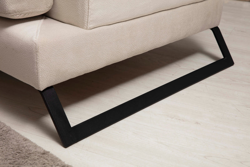 Divano ad angolo con penisola a sinistra 308x100x92h - vari colori