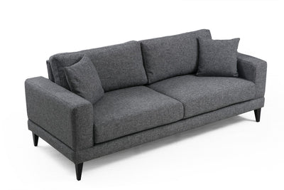 Divano letto zona giorno da 3 posti schienale girevole cm 210x90x85h - vari colori