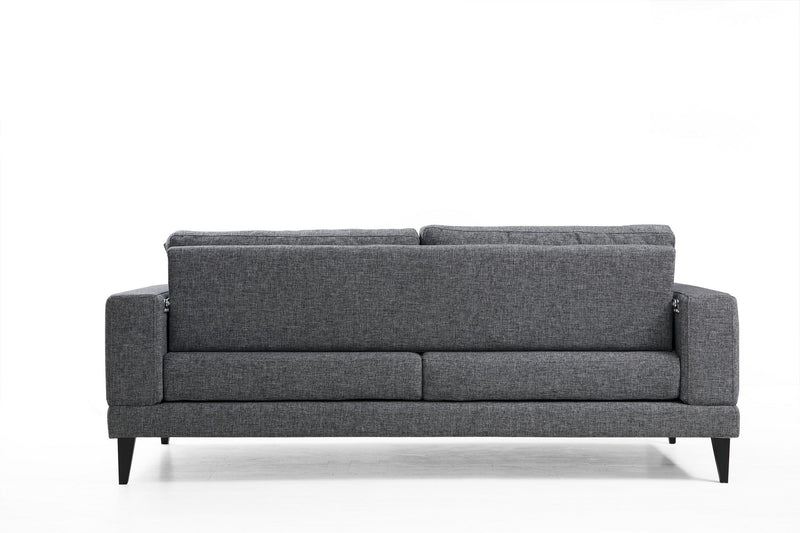 Divano letto zona giorno da 3 posti schienale girevole cm 210x90x85h - vari colori