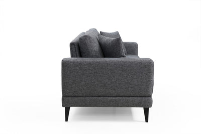 Divano letto zona giorno da 3 posti schienale girevole cm 210x90x85h - vari colori