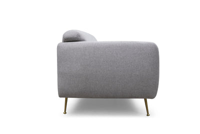 Divano letto 3 posti schienale movibile in tessuto gambe in metallo cm 214x98x85h - vari colori