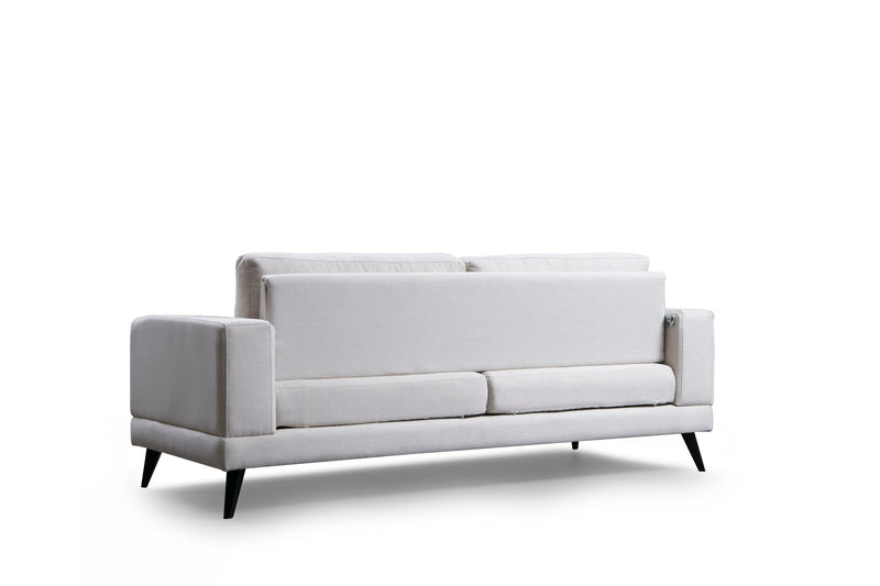 Divano letto zona giorno da 3 posti schienale girevole cm 210x90x85h - vari colori