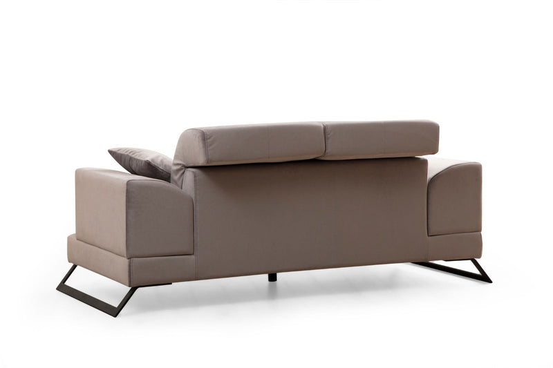 Divano biposto imbottito stile moderno cm 185x100x92h - vari colori