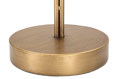 Lampada da tavolo 3 luci in metallo colore oro con foglie cm 57x81h