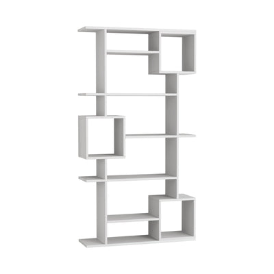 Libreria design con 5 ripiani e 3 vani moderna cm 92x28x173h - vari colori