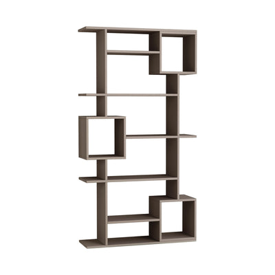 Libreria design con 5 ripiani e 3 vani moderna cm 92x28x173h - vari colori