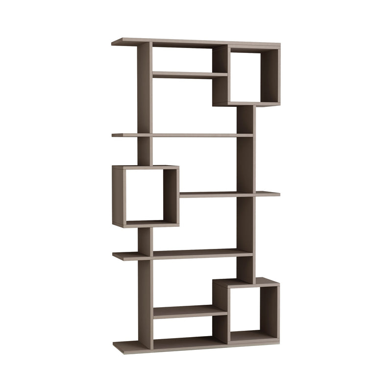 Libreria design con 5 ripiani e 3 vani moderna cm 92x28x173h - vari colori