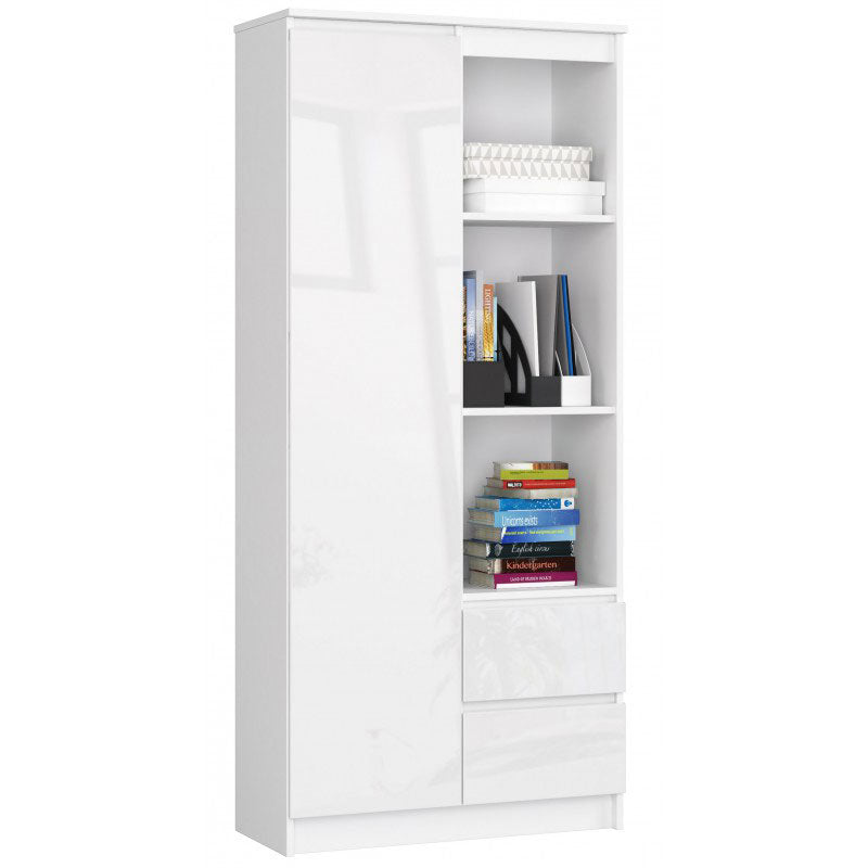 mobile da salotto in legno bianco lucido