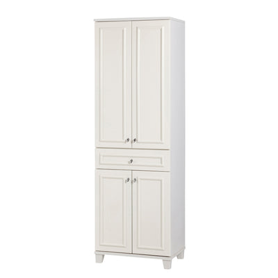Mobile per il bagno con 4 ante e cassetto colore bianco cm 58x39x178h
