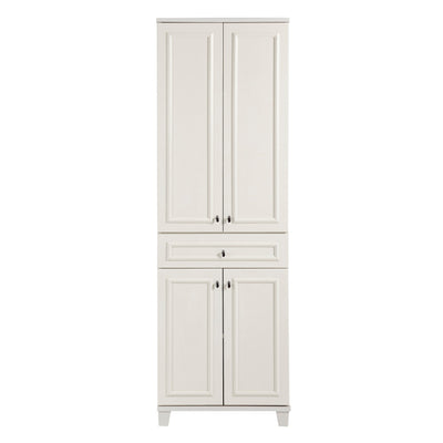 Mobile per il bagno con 4 ante e cassetto colore bianco cm 58x39x178h