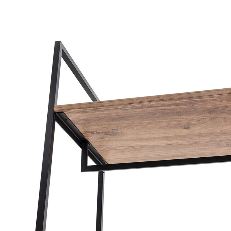 Mobile appendiabiti a colonna stile industriale con ripiani cm 64x52x225h