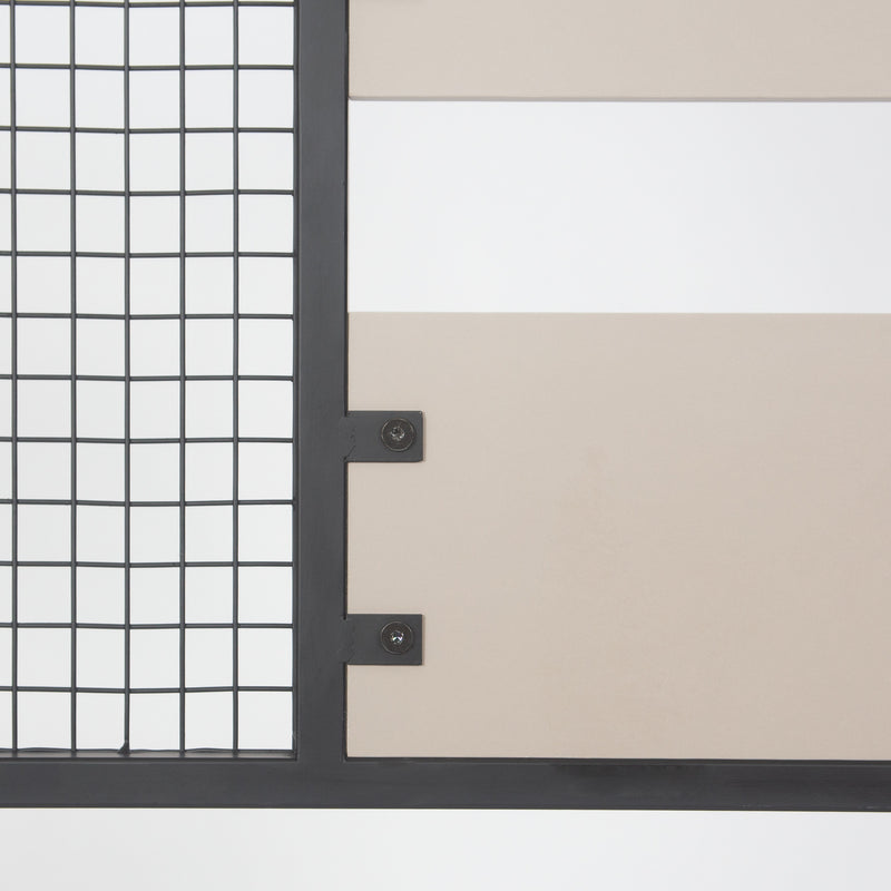Mobile con appendiabiti e ripiani stile industrial in legno e metallo cm 78x30x182h - vari colori