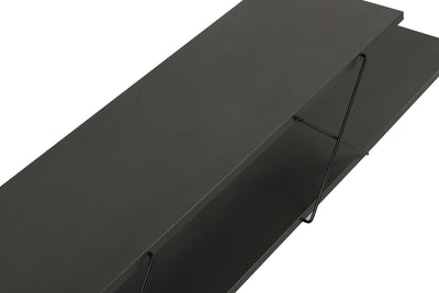 Mobile tv basso minimal in legno e metallo cm 120x30x40h - vari colori
