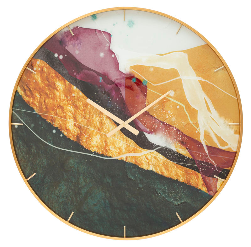Orologio decorativo rotondo da muro con fantasia astratta - varie misure