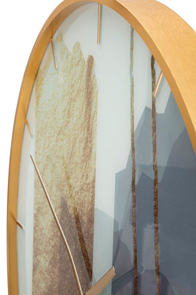 Orologio design da parete rotondo con fantasia astratta - varie misure