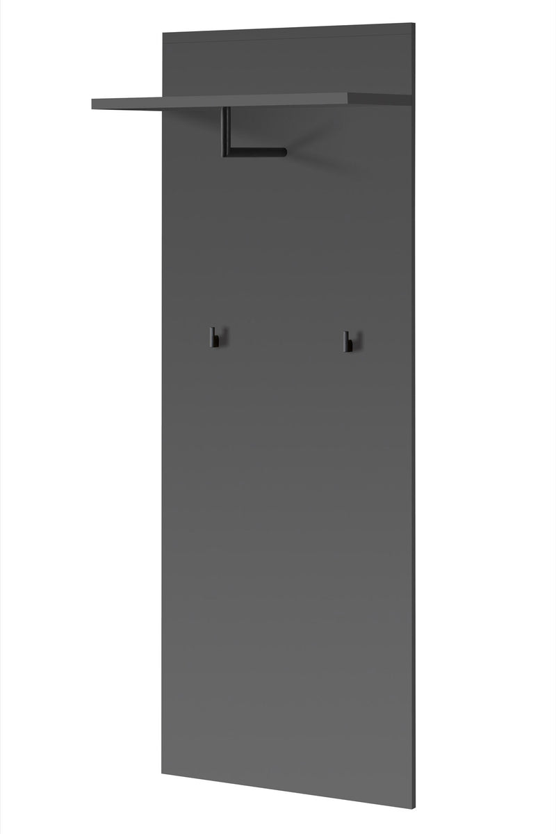Katib - Set ingresso con armadio quercia e fantasia a righe cm 180x32x203h