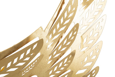 Decorazione da parete in metallo 3D con ali dorate cm 182x3x43h