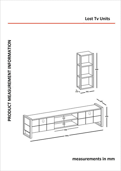 Parete da soggiorno moderna in legno bianco decorata porta tv e scaffale sospeso