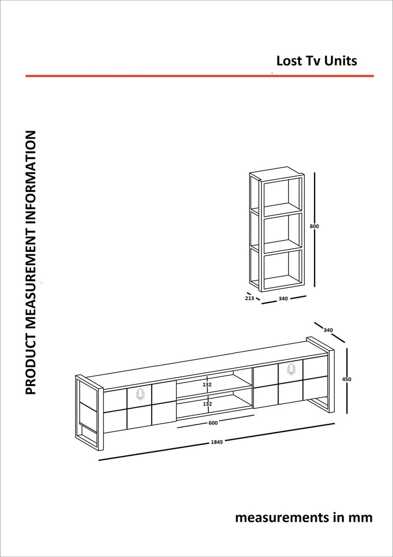 Parete da soggiorno moderna in legno bianco decorata porta tv e scaffale sospeso