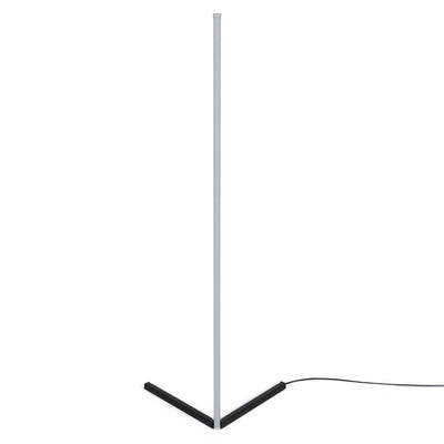 Lampada da terra minimal in alluminio a led multicolore cm 30x30x120h