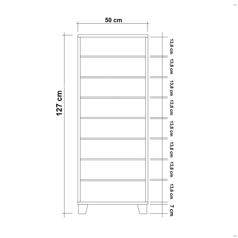 Scarpiera design moderno in legno bianco anta decorata fantasia cm 50x38x127h