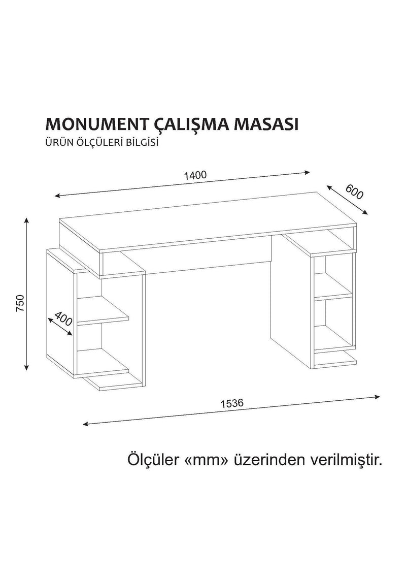 Scrivania moderna da studio in legno bianco e rosso cm 154x60x75h